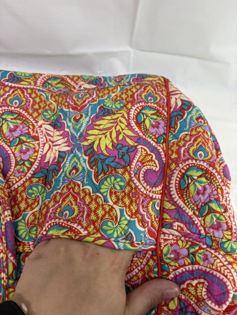 Vera Bradley Paisley in Paradise Weekender Duffle Bag w/ Strap & Luggage Sleeve - Picture 9 of 16